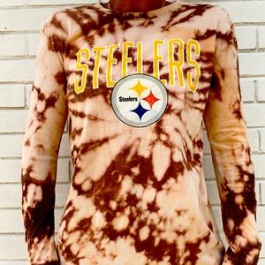 Pittsburgh Steelers Bleached Long Sleeve